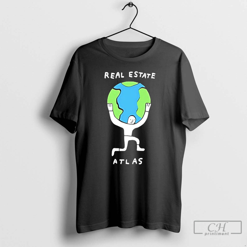 Real Estate Atlas Planet Earth Graphic T Shirts