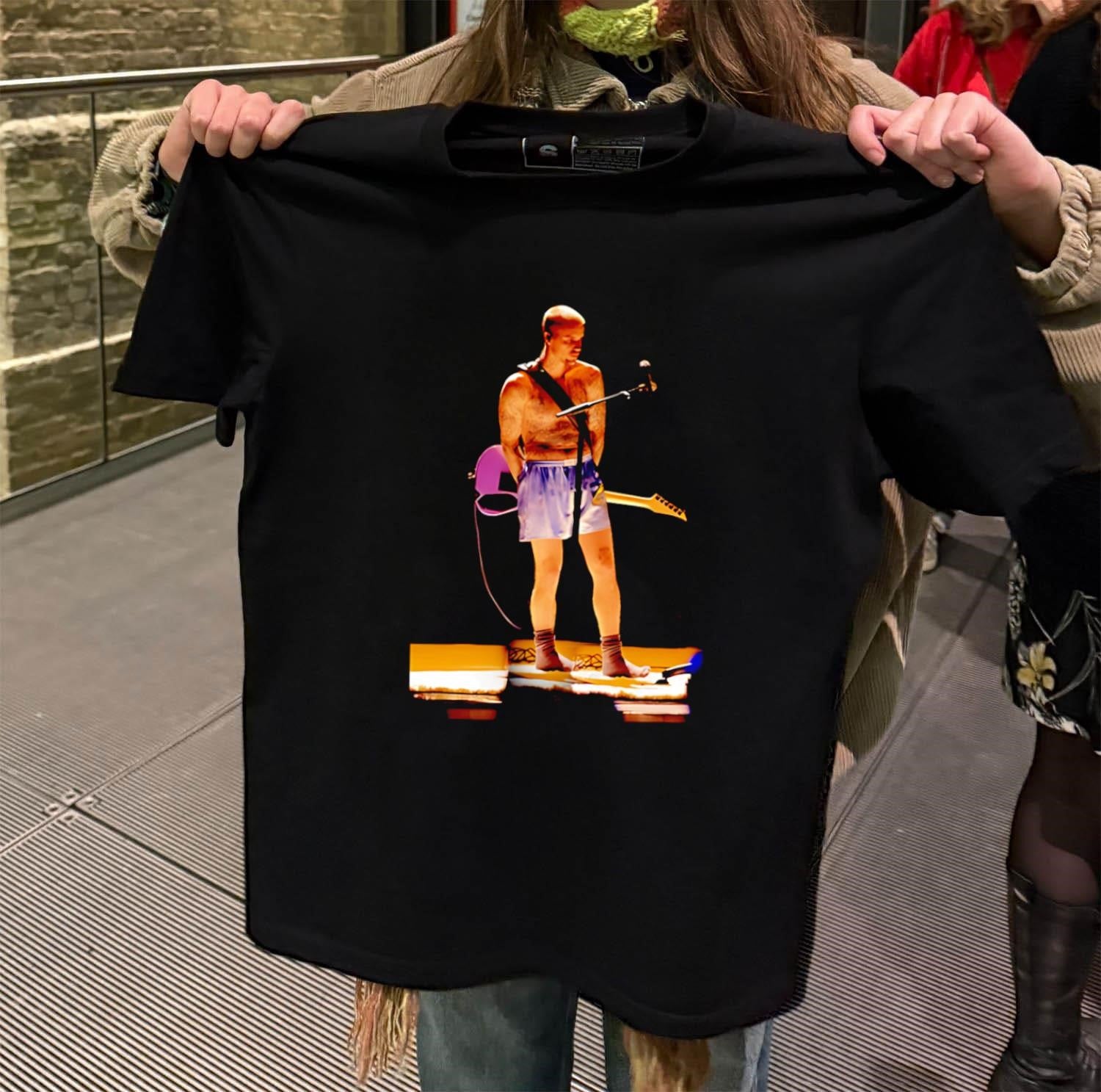 Red Hot Chili Peppers Flea Bass Guitar Performance Photo shirt