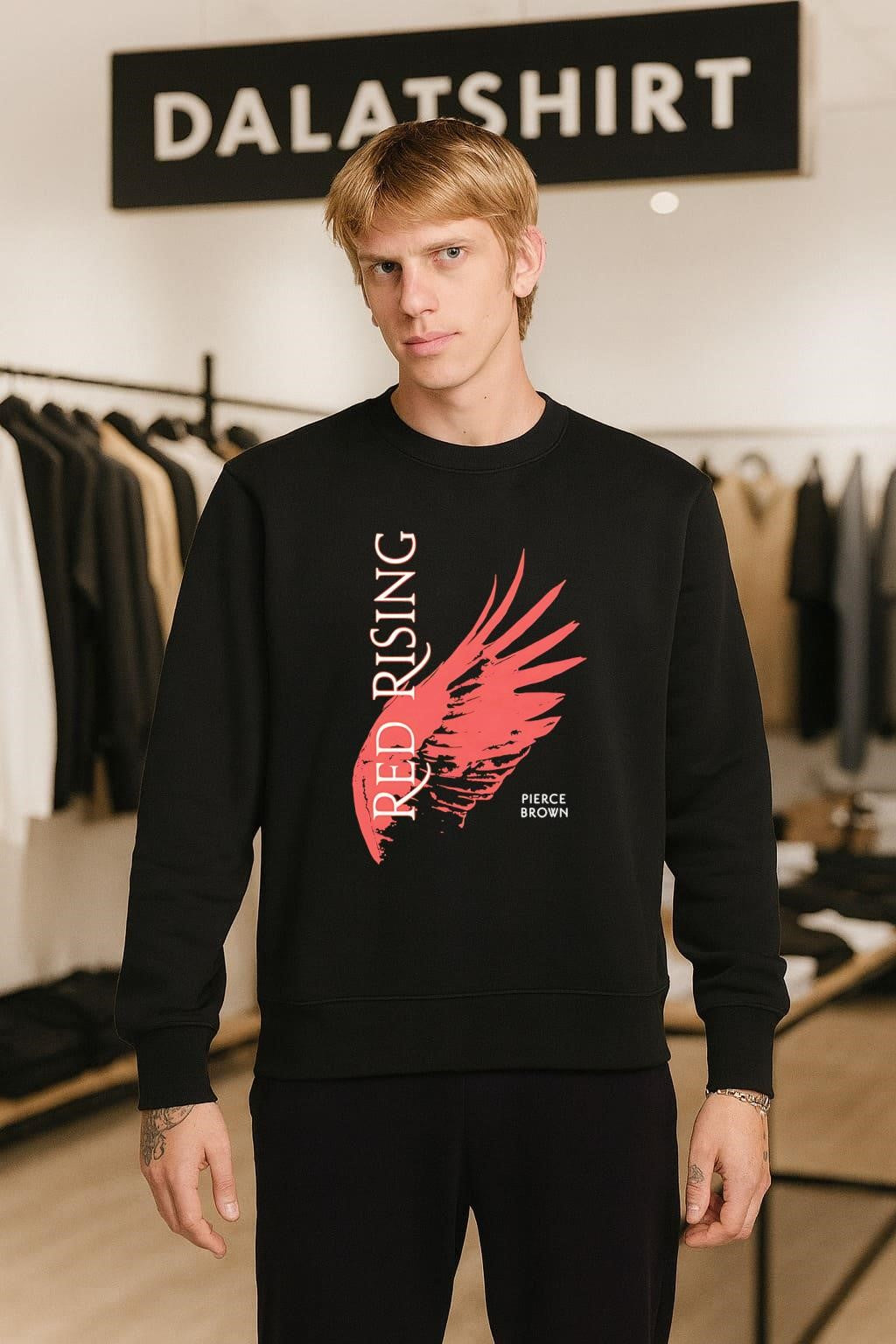 Red Rising pierce brown shirt
