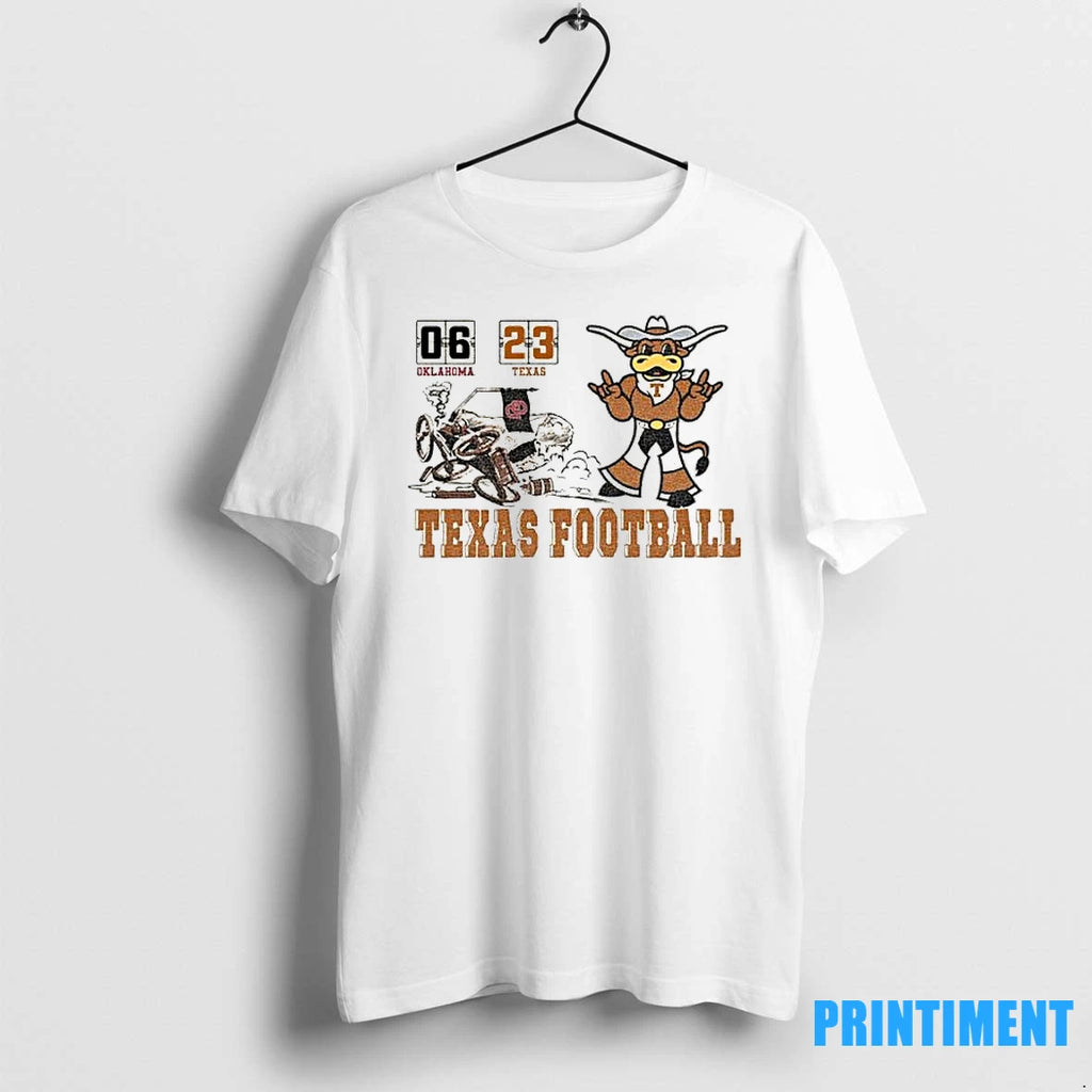 Red River Rivalry Texas Longhorns Beat Oklahoma Sooners 2025 Score Tshirts Sweater