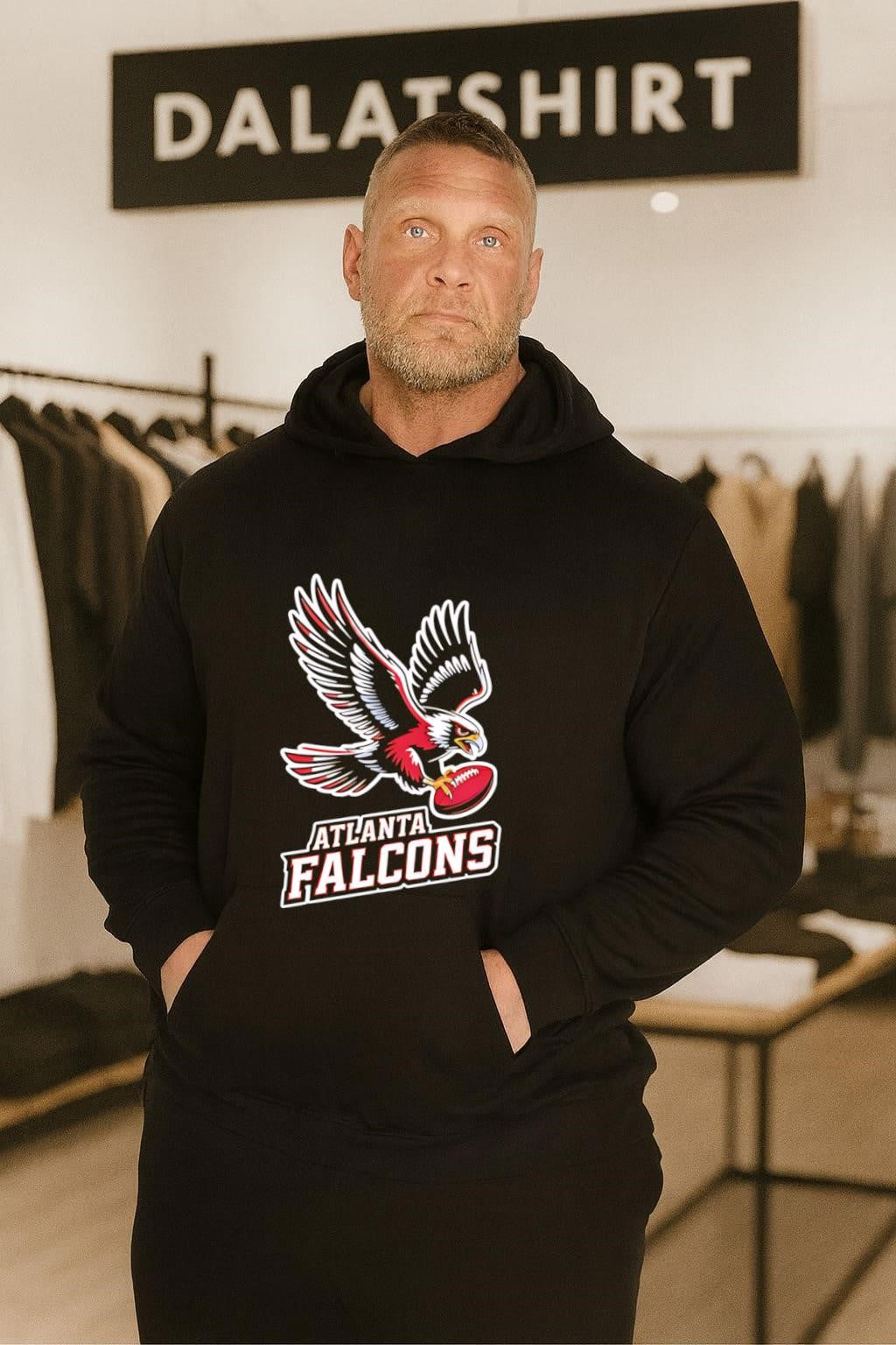 Red White Atlanta Falcons Eagle Bird Clutching American Football shirt