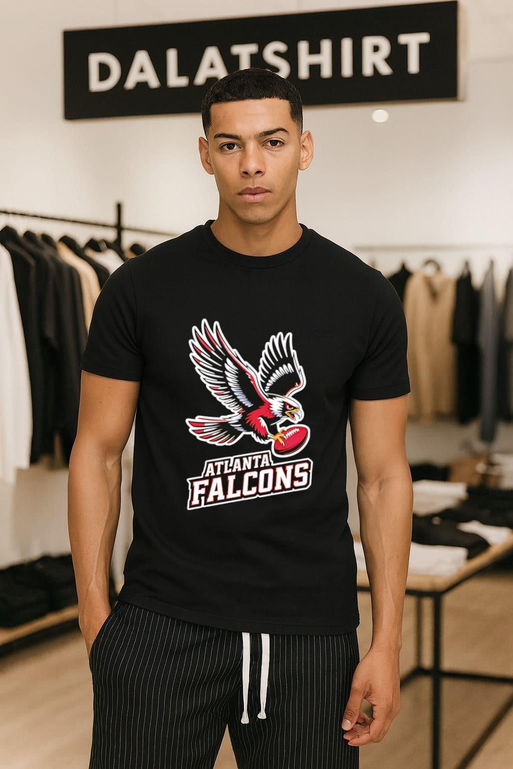 Red White Atlanta Falcons Eagle Bird Clutching American Football shirt