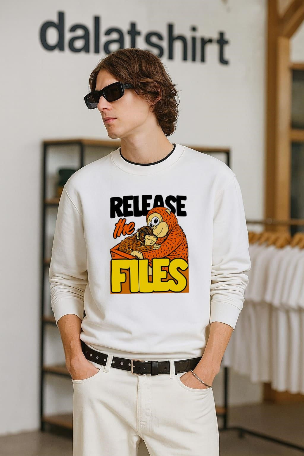 Release The Files mother and baby monkey shirt