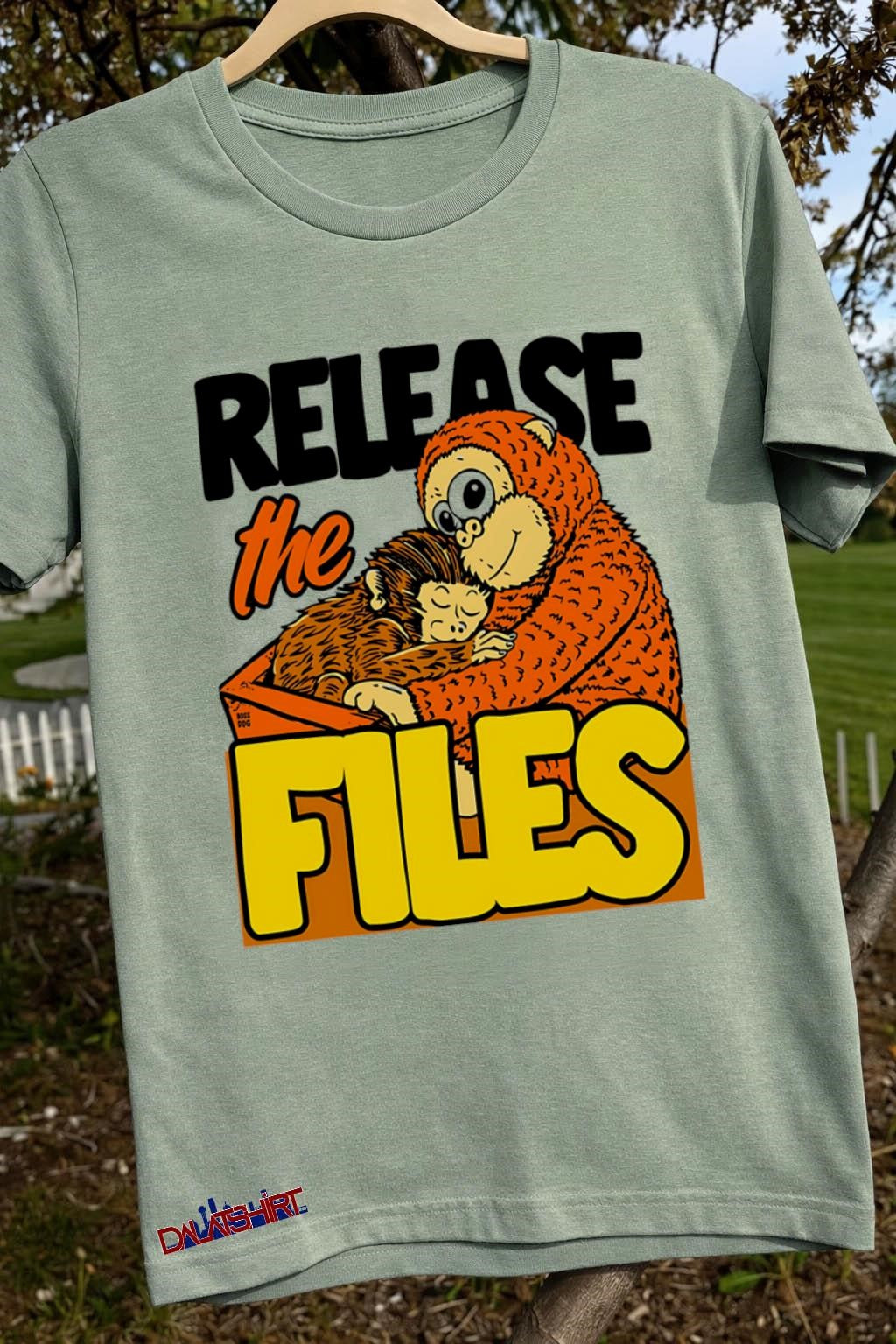 Release The Files mother and baby monkey shirt