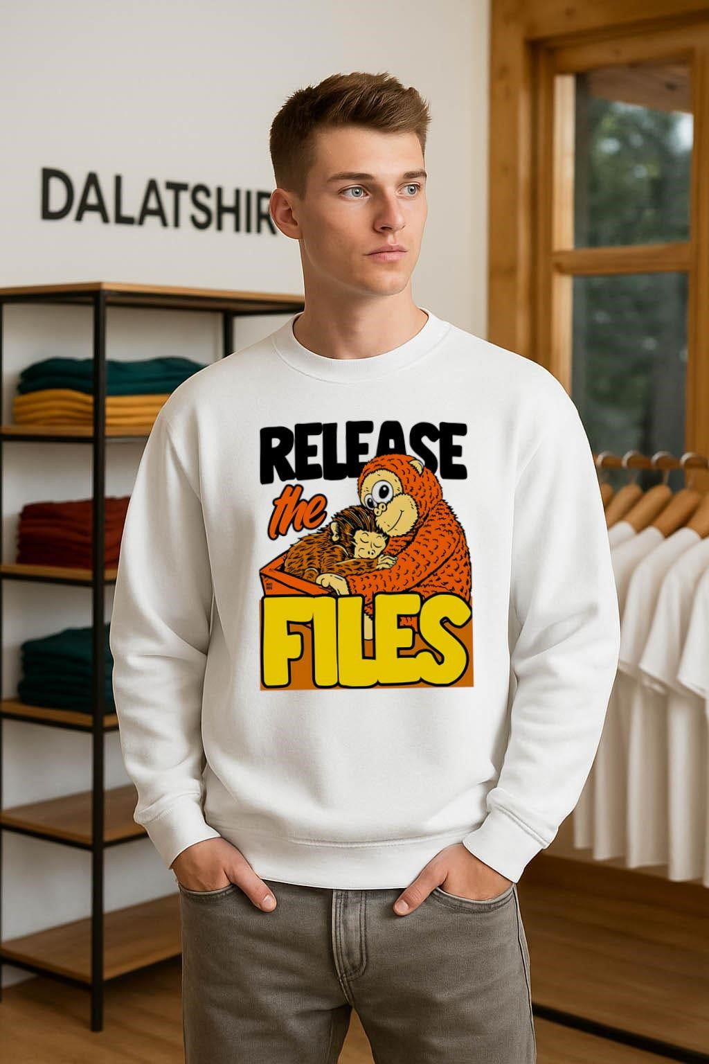 Release The Files mother and baby monkey shirt