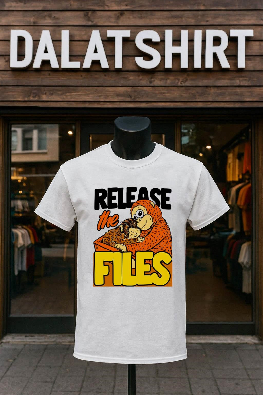 Release The Files mother and baby monkey shirt
