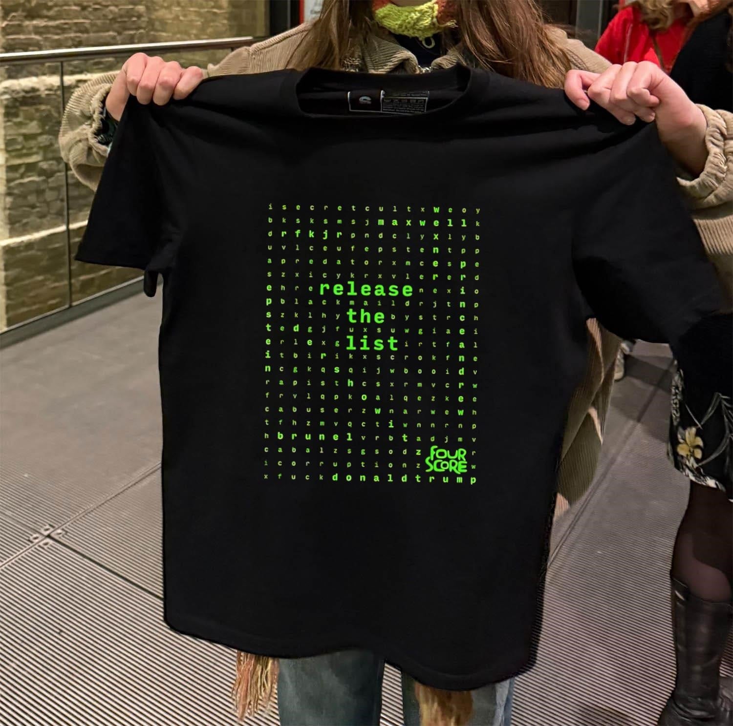 Release The List Maxwell Epstein Prince Andrew Donald Trump shirt