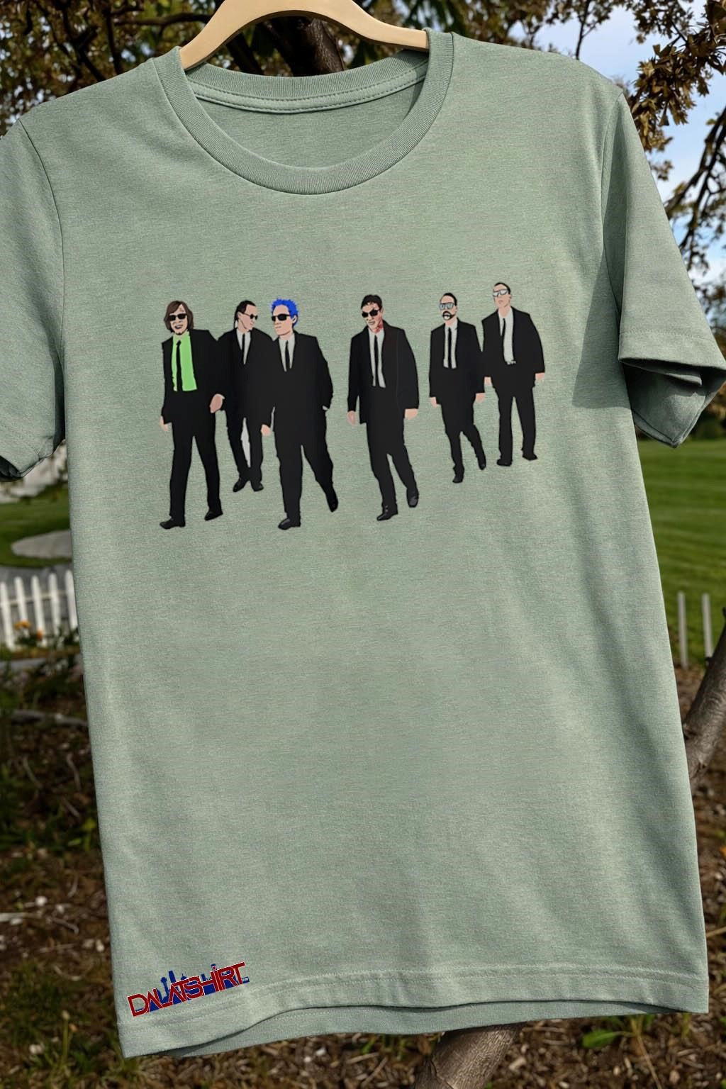 Reservoir Dogs Style Movie Characters Walking In Black Suits shirt