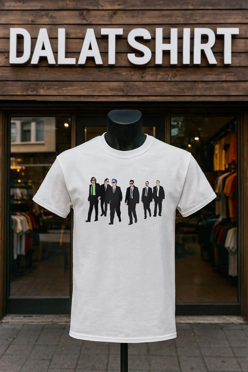 Reservoir Dogs Style Movie Characters Walking In Black Suits shirt