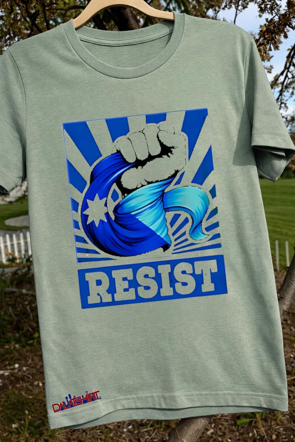 Resist Raising Fist Blue State Of Minnesota Star shirt