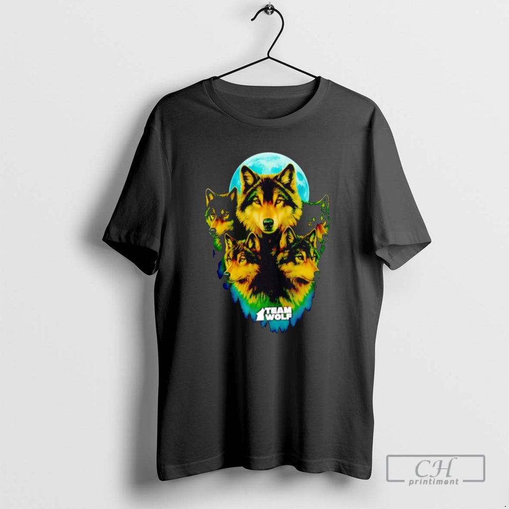 Retro Team Wolf Moon T Shirts
