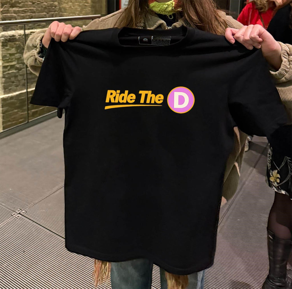 Ride The D Purple Circle Graphic shirt
