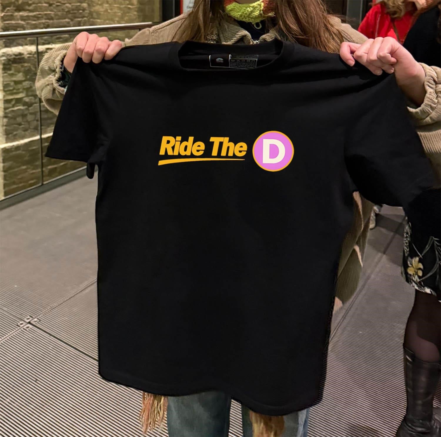 Ride The D Purple Circle Graphic shirt