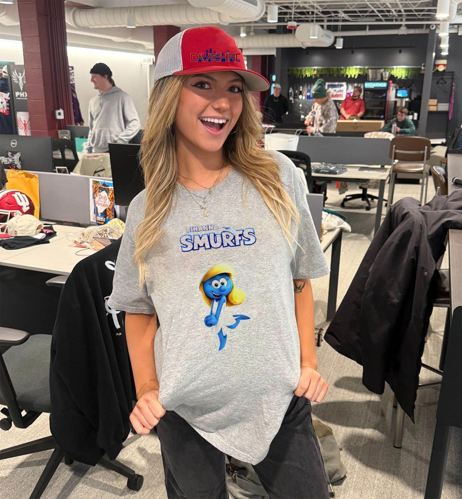 Rihanna Smurf shirt