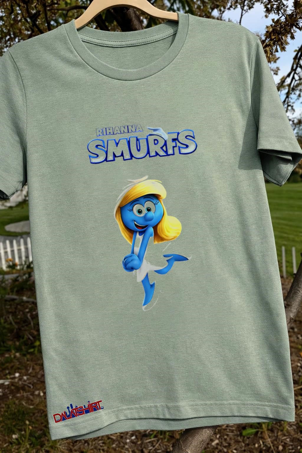 Rihanna Smurf shirt