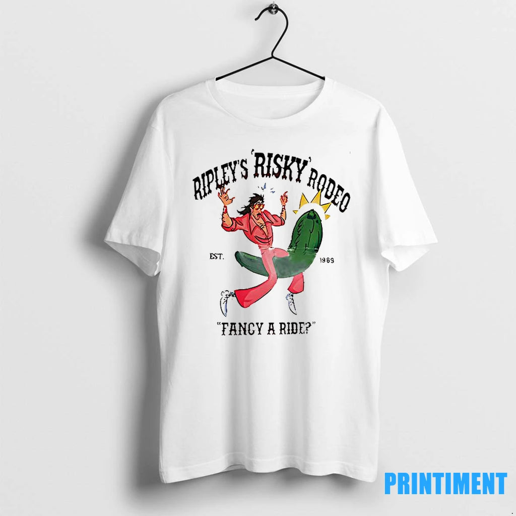 Ripleys Risky Rodeo Fancy A Ride 1969 Tshirts Sweater