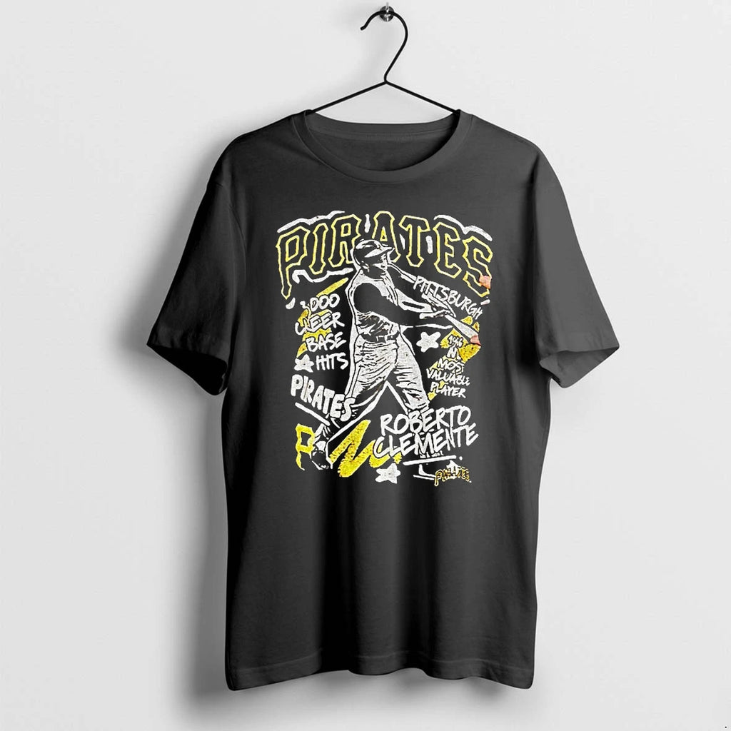 Roberto Clemente Pittsburgh Pirates Baseball 3000 Clear Base Hits 1966 Tshirts Sweater