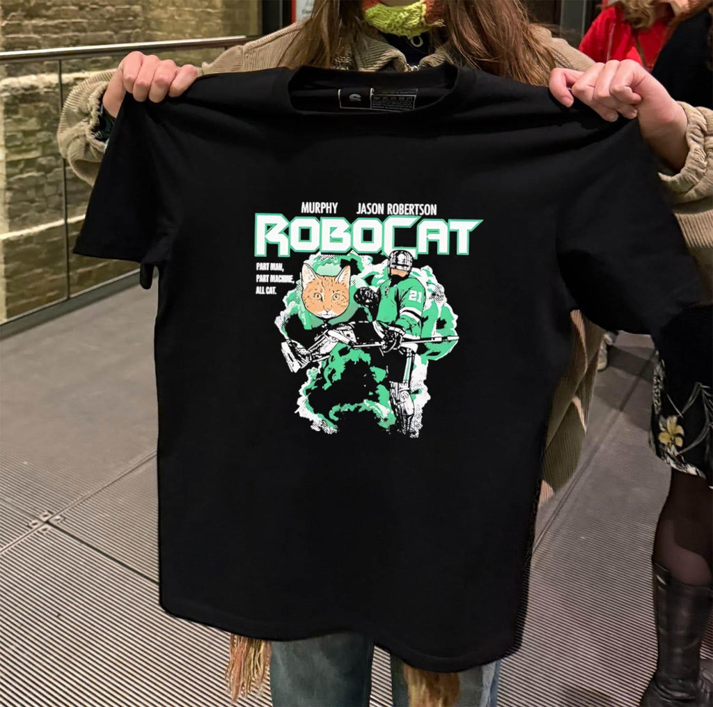 Robocat Jason Robertson Murphy Dallas Hockey Parody shirt