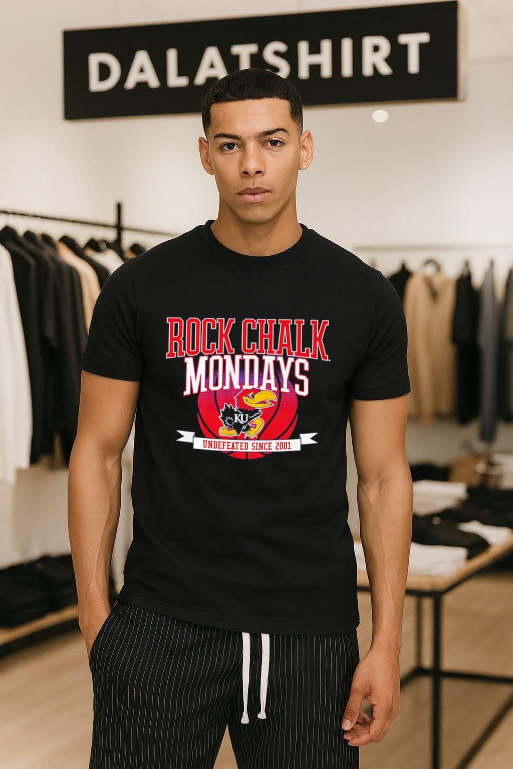 Rock Chalk Mondays Kansas Jayhawks Undefeated Since 2001 shirt