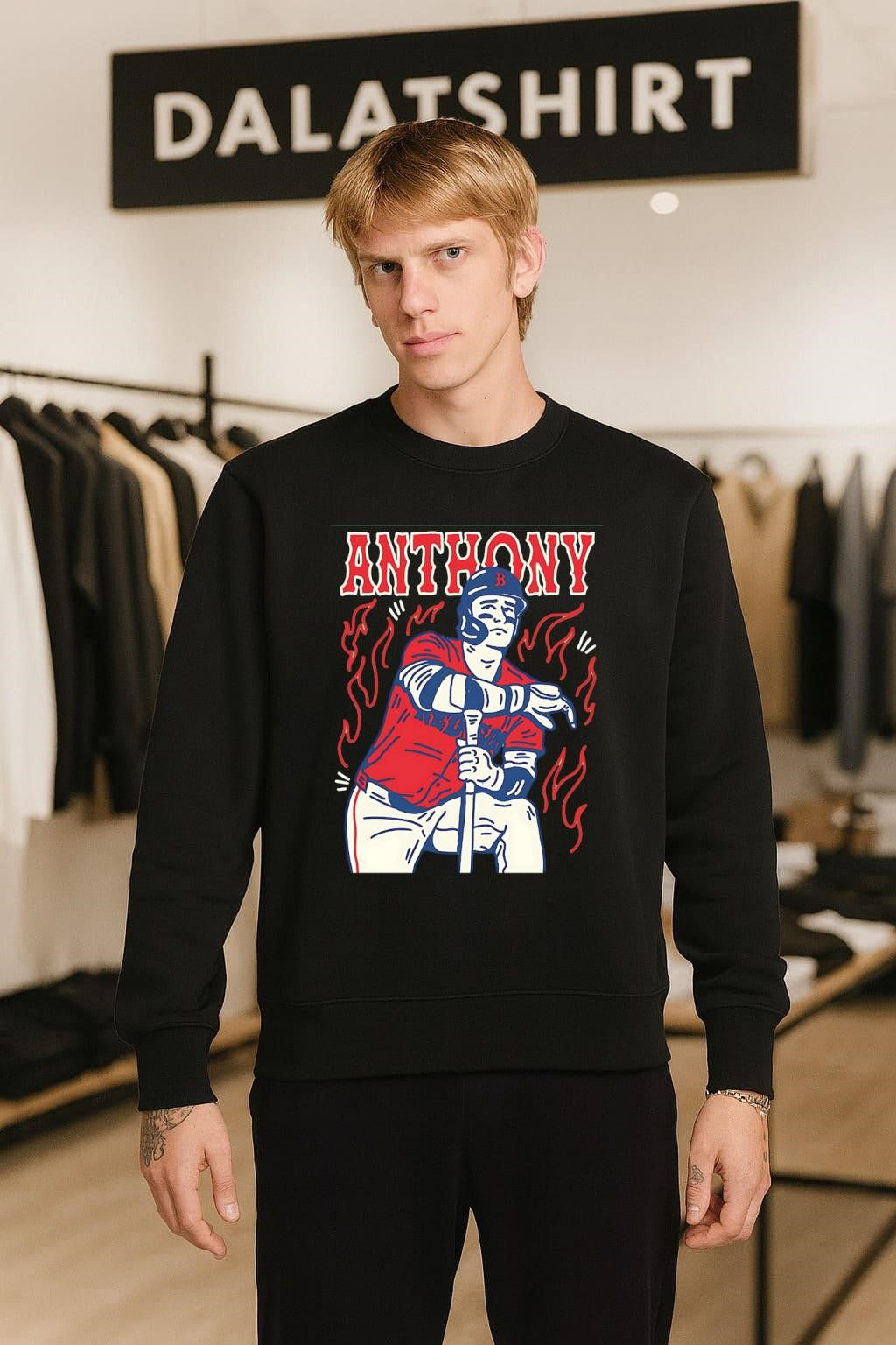 Roman Anthony Boston Red Sox MLB player burning shirt
