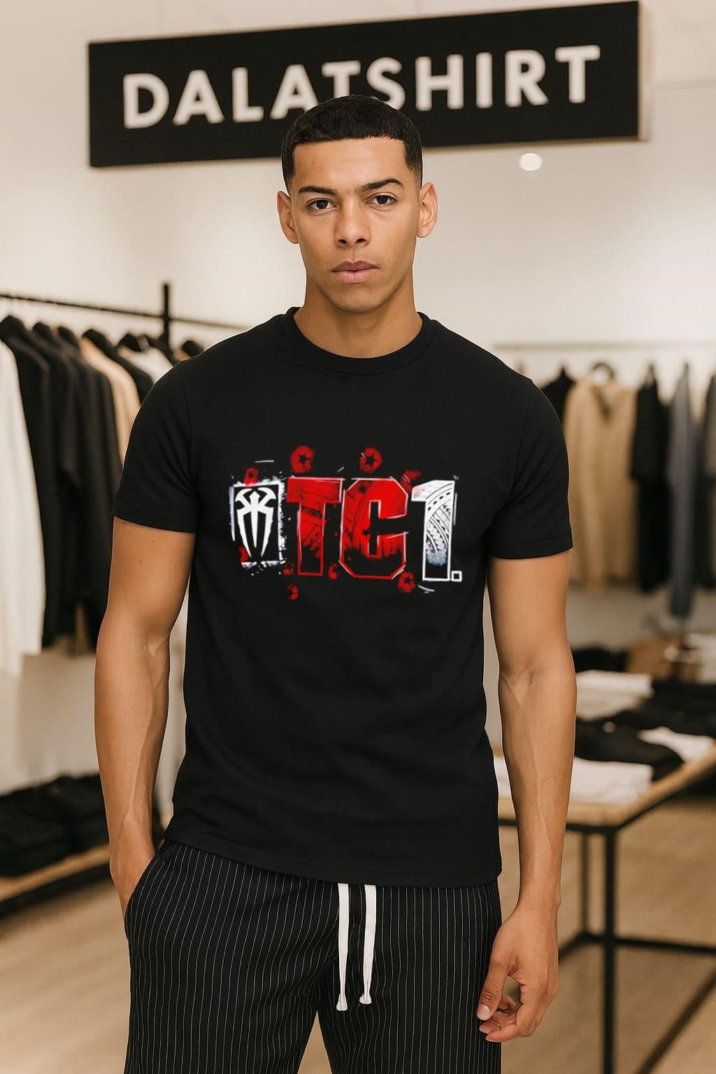 Roman Reigns logo TCI number one tribal design shirt