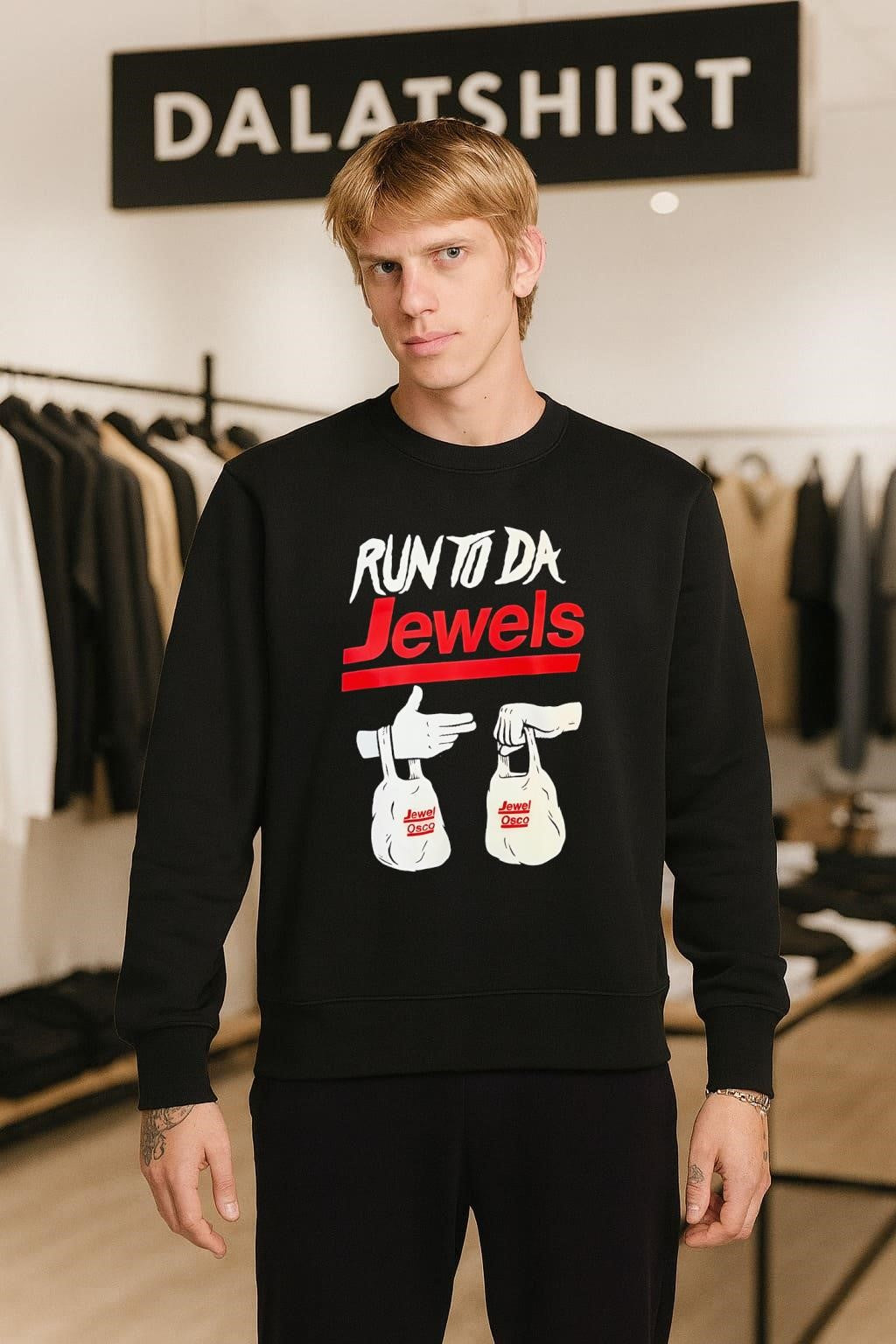 Run To Da Jewels Jewel Osco grocery bags shirt