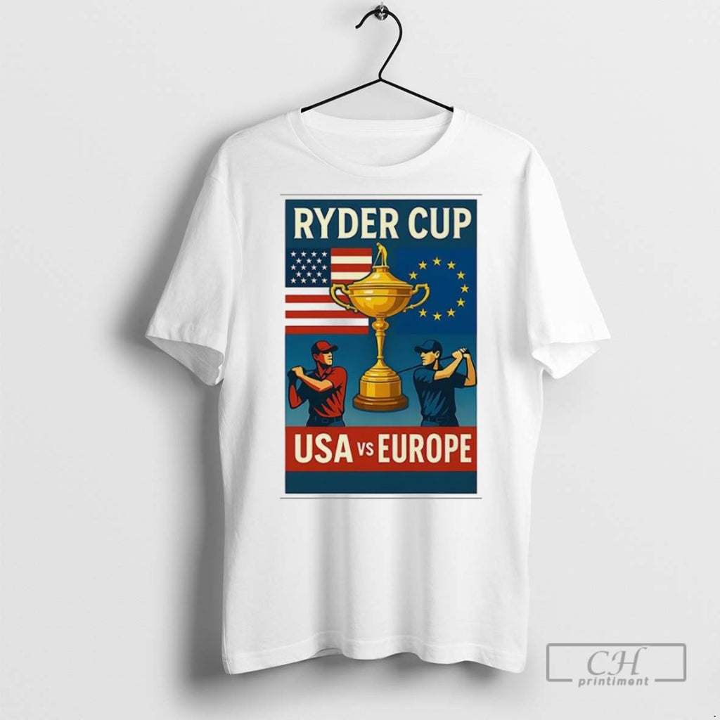 Ryder Cup 2025 Usa Vs Europe Comic T Shirts