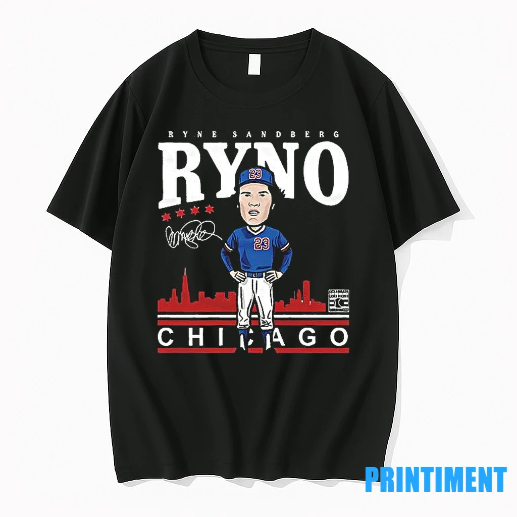 Ryne Sandberg Ryno Chicago Cubs Cartoon Tshirts Sweater