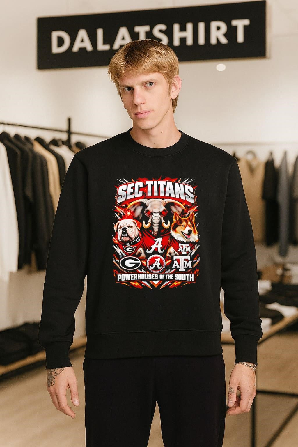 SEC Titans Powerhouses Of The South Bulldog Elephant Husky shirt
