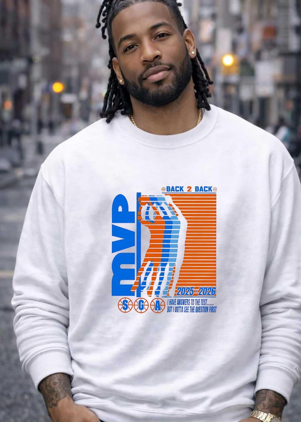 SGA Shai Gilgeous-Alexander Back 2 Back MVP 2025-2026 shirt
