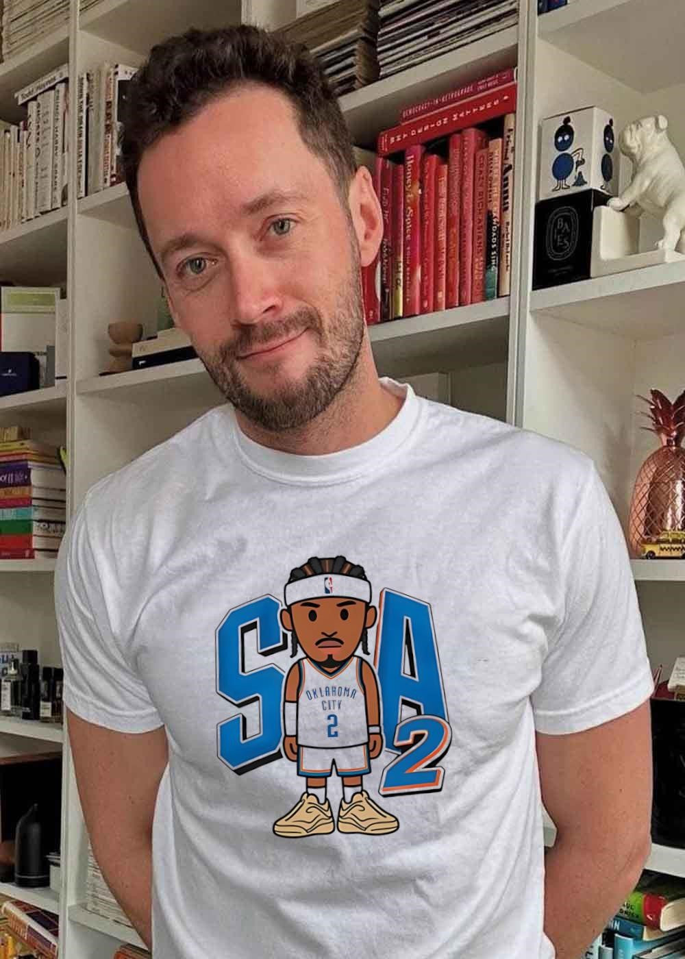 SGA2 Shai Gilgeous-Alexander Oklahoma City Basketball Chibi Cartoon shirt