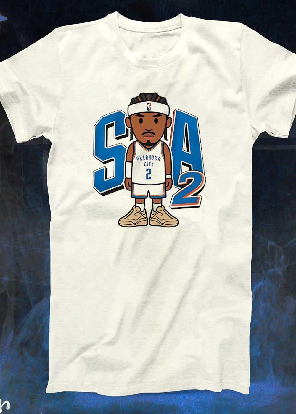 SGA2 Shai Gilgeous-Alexander Oklahoma City Basketball Chibi Cartoon shirt