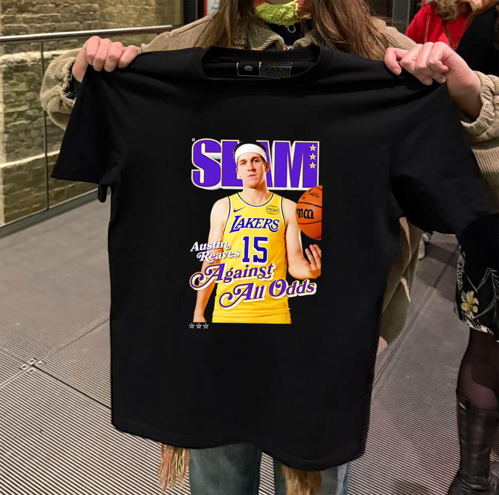 SLAM Austin Reaves 15 Against All Odds Lakers Basketball Graphic shirt