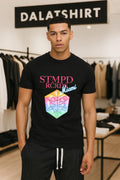 STMPD RCRDS Miami Colorful Geometric Prism Head shirt
