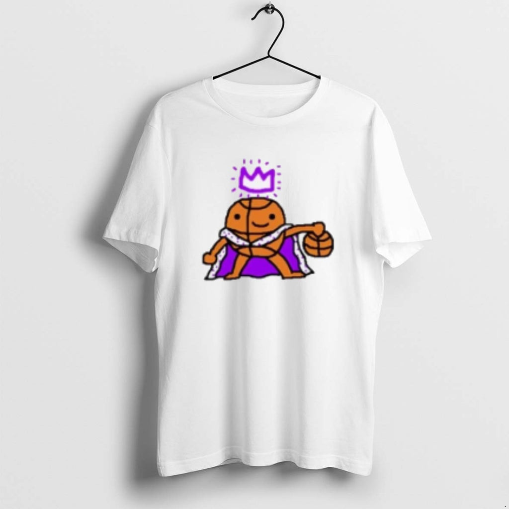 Sacramento Kings King Basketball Icon Paint T Shirts