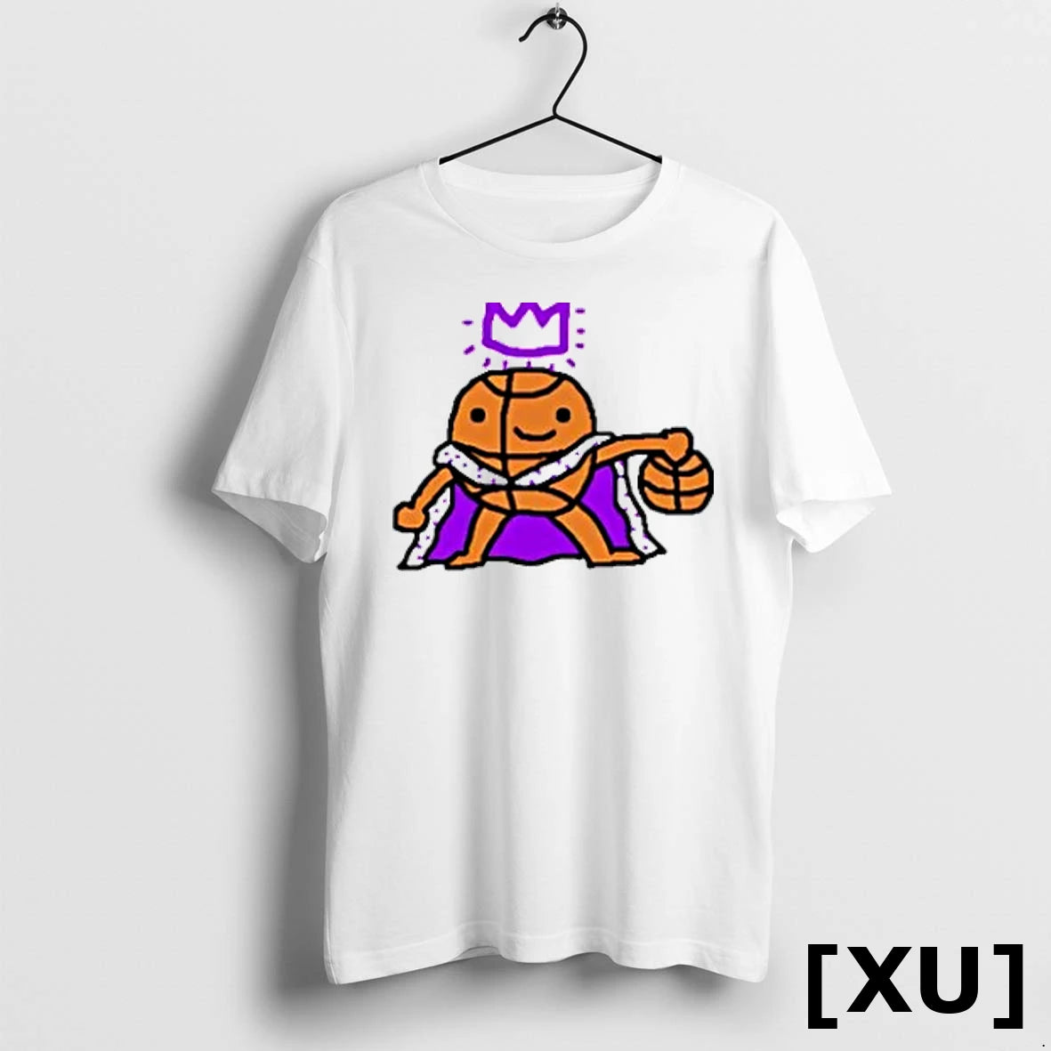Sacramento Kings King Basketball Icon Paint Tshirts Sweater