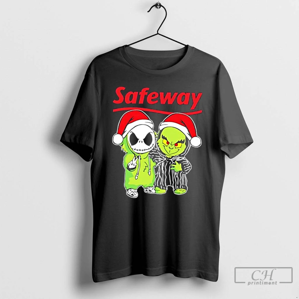 Safeway Merry Mischief Friends Jack Skellington And Grinch T Shirts