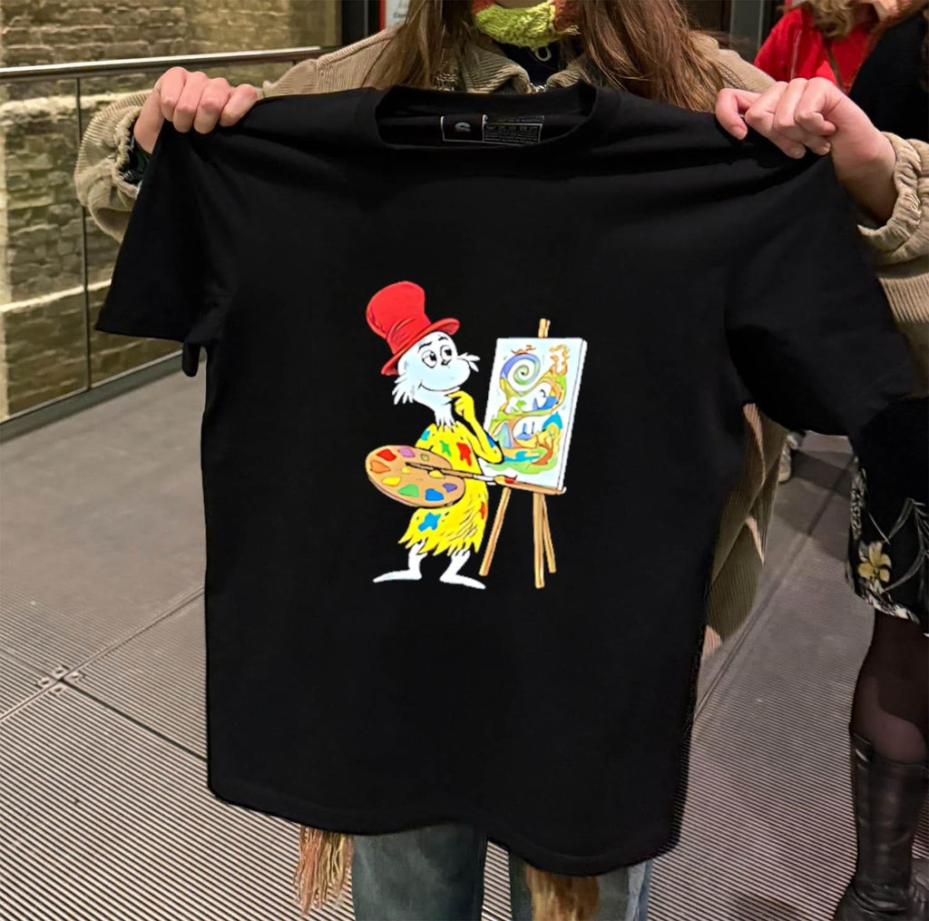 Sam I Am Red Hat Artist Palette Painting Easel shirt