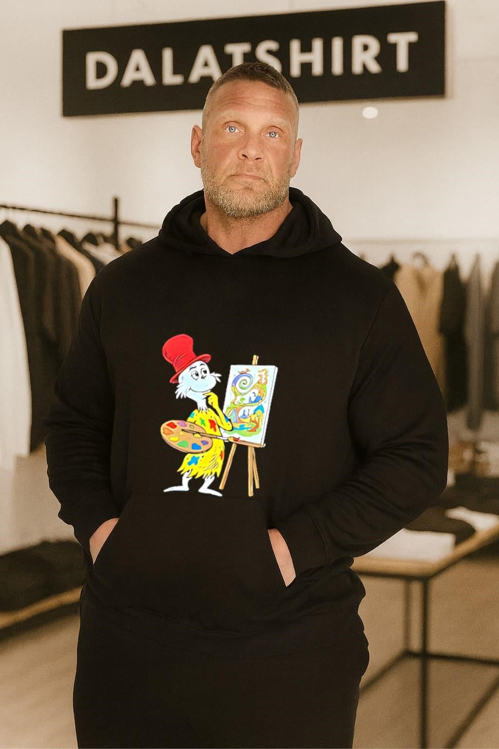 Sam I Am Red Hat Artist Palette Painting Easel shirt