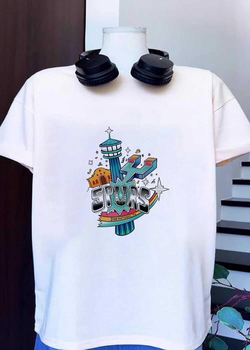 San Antonio Spurs Alamo Tower Space Needle Texas Basketball shirt