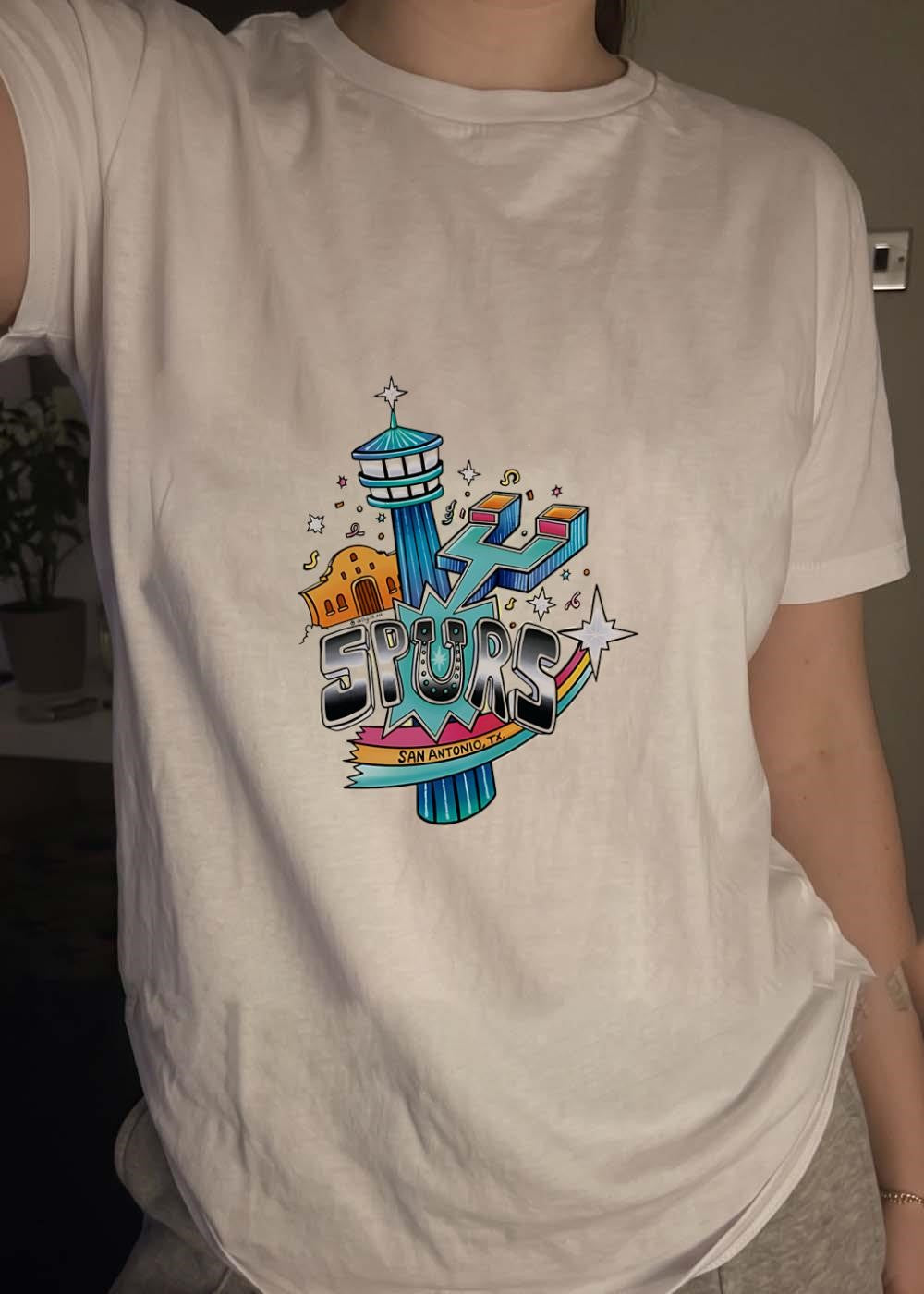 San Antonio Spurs Alamo Tower Space Needle Texas Basketball shirt
