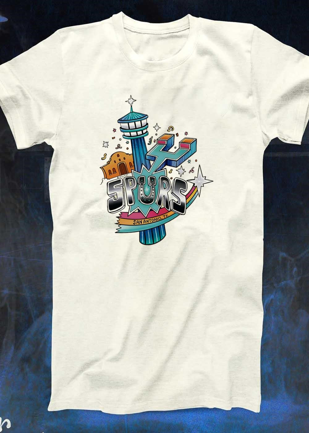 San Antonio Spurs Alamo Tower Space Needle Texas Basketball shirt