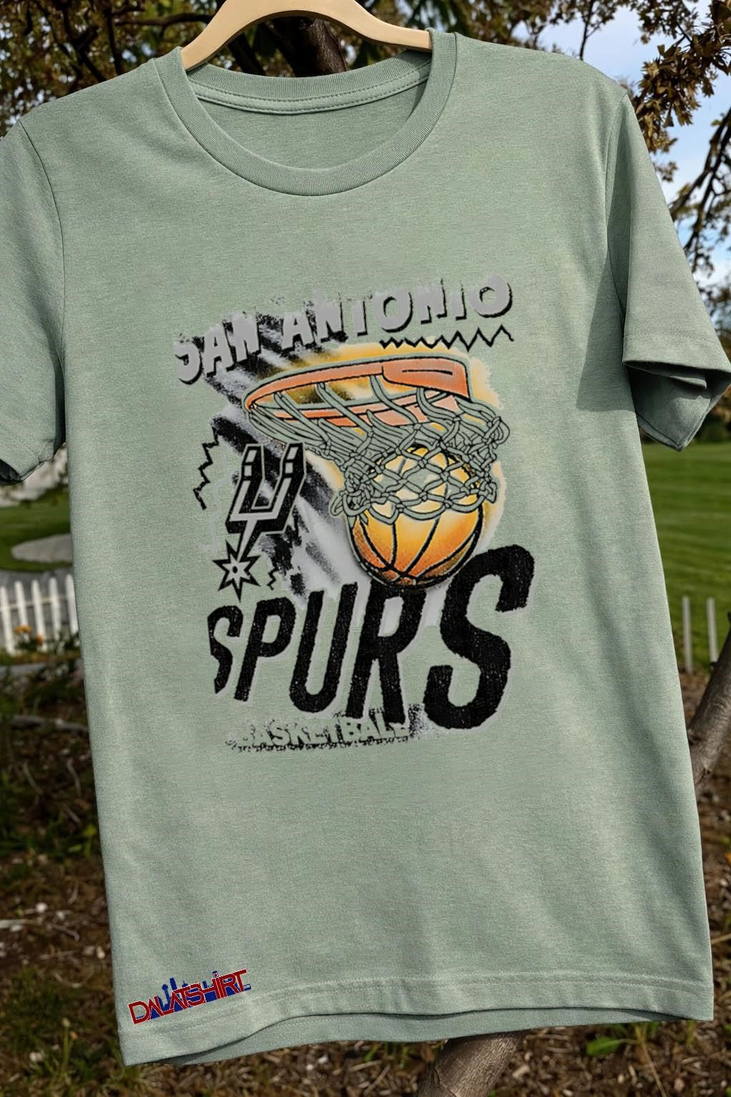 San Antonio Spurs Basketball Net Ball Logo shirt