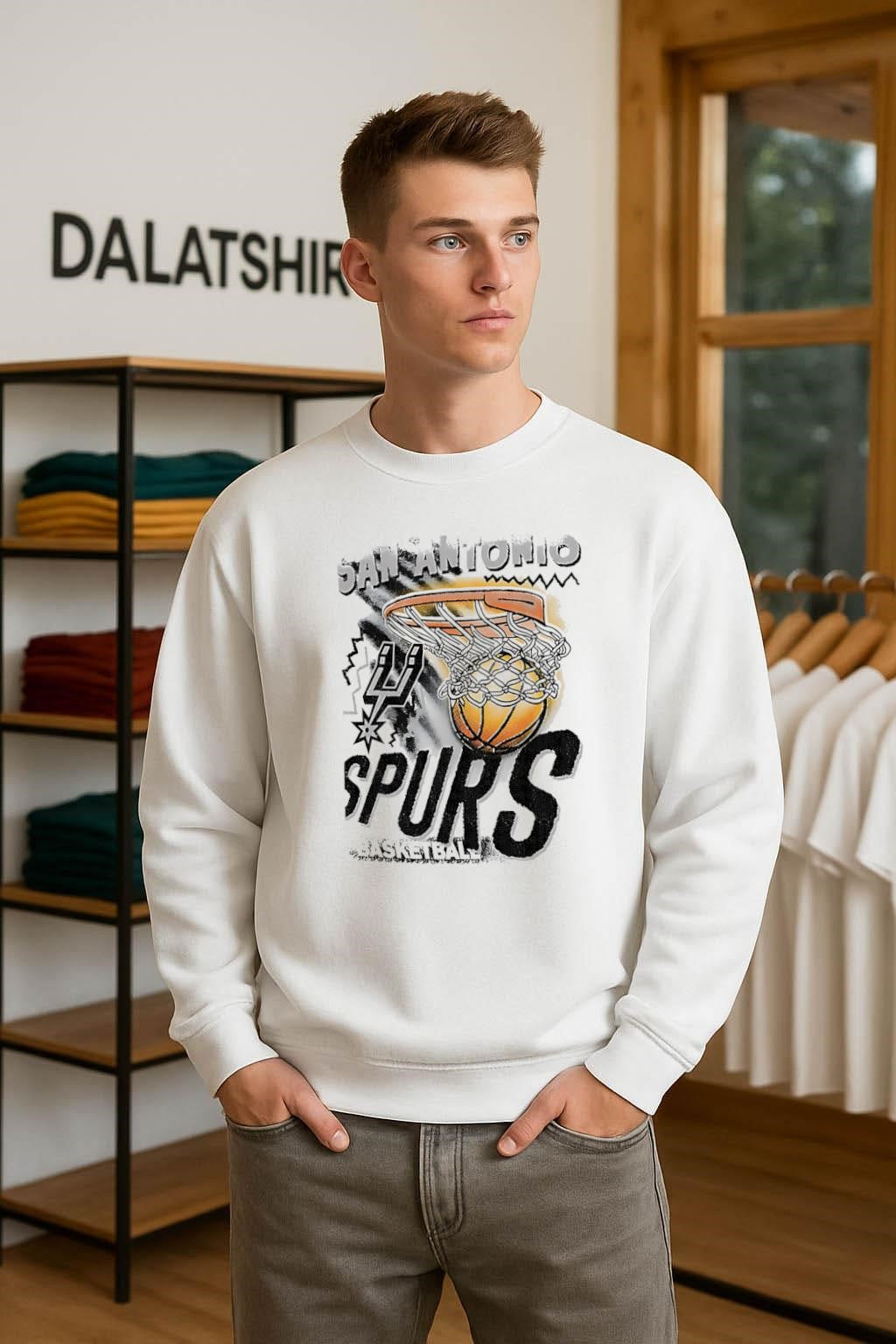 San Antonio Spurs Basketball Net Ball Logo shirt