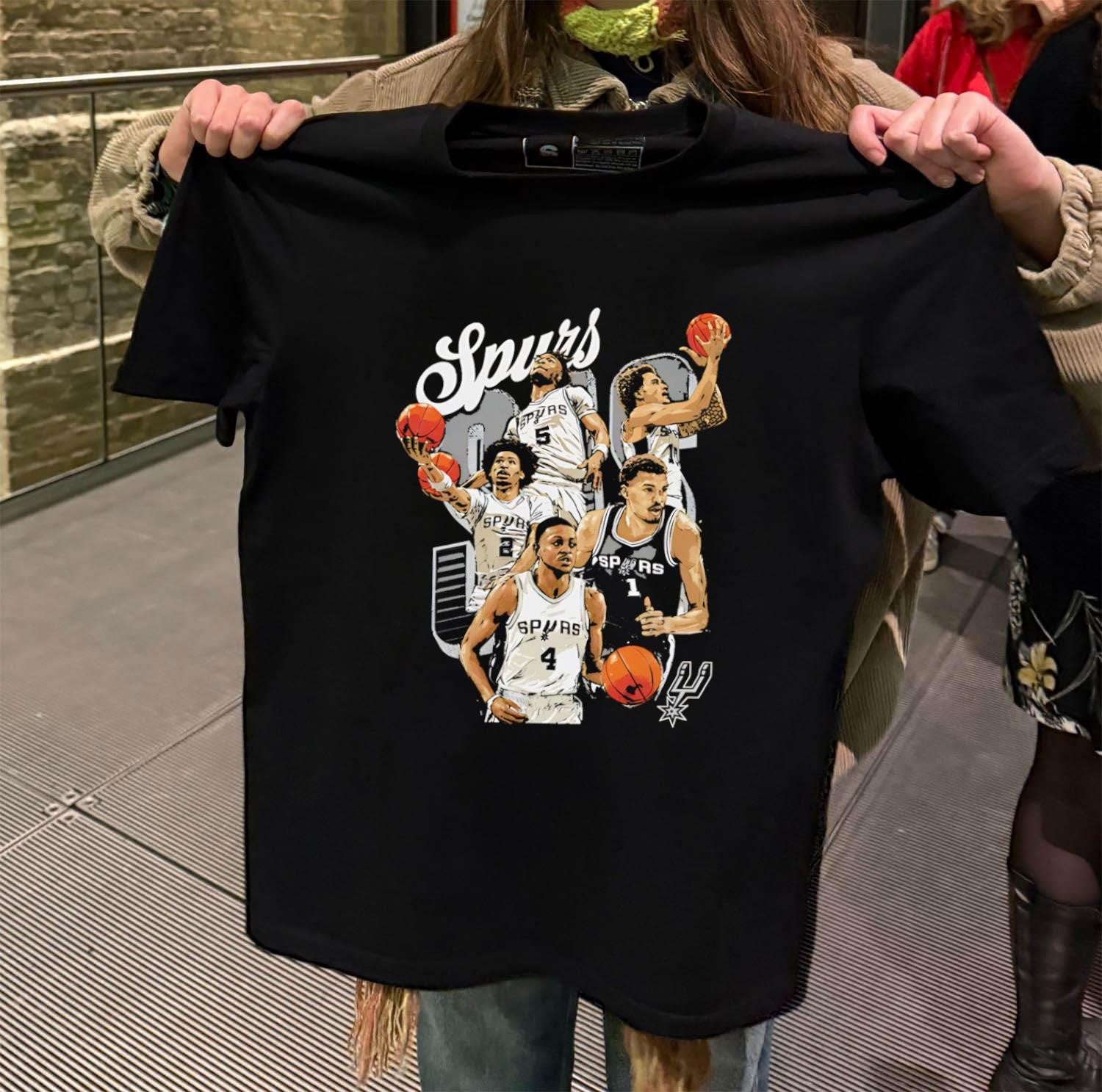 San Antonio Spurs Basketball Players retro shirt