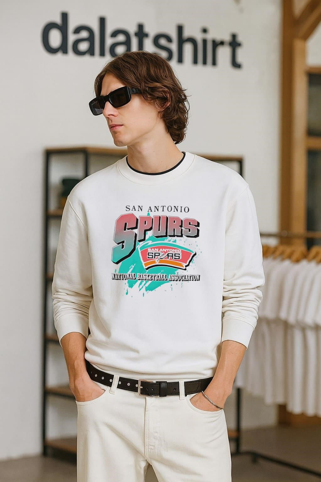 San Antonio Spurs National Basketball Association Retro Splash Logo shirt