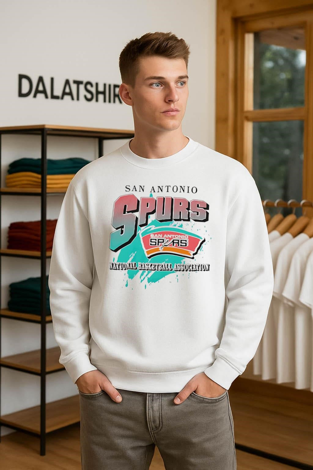 San Antonio Spurs National Basketball Association Retro Splash Logo shirt