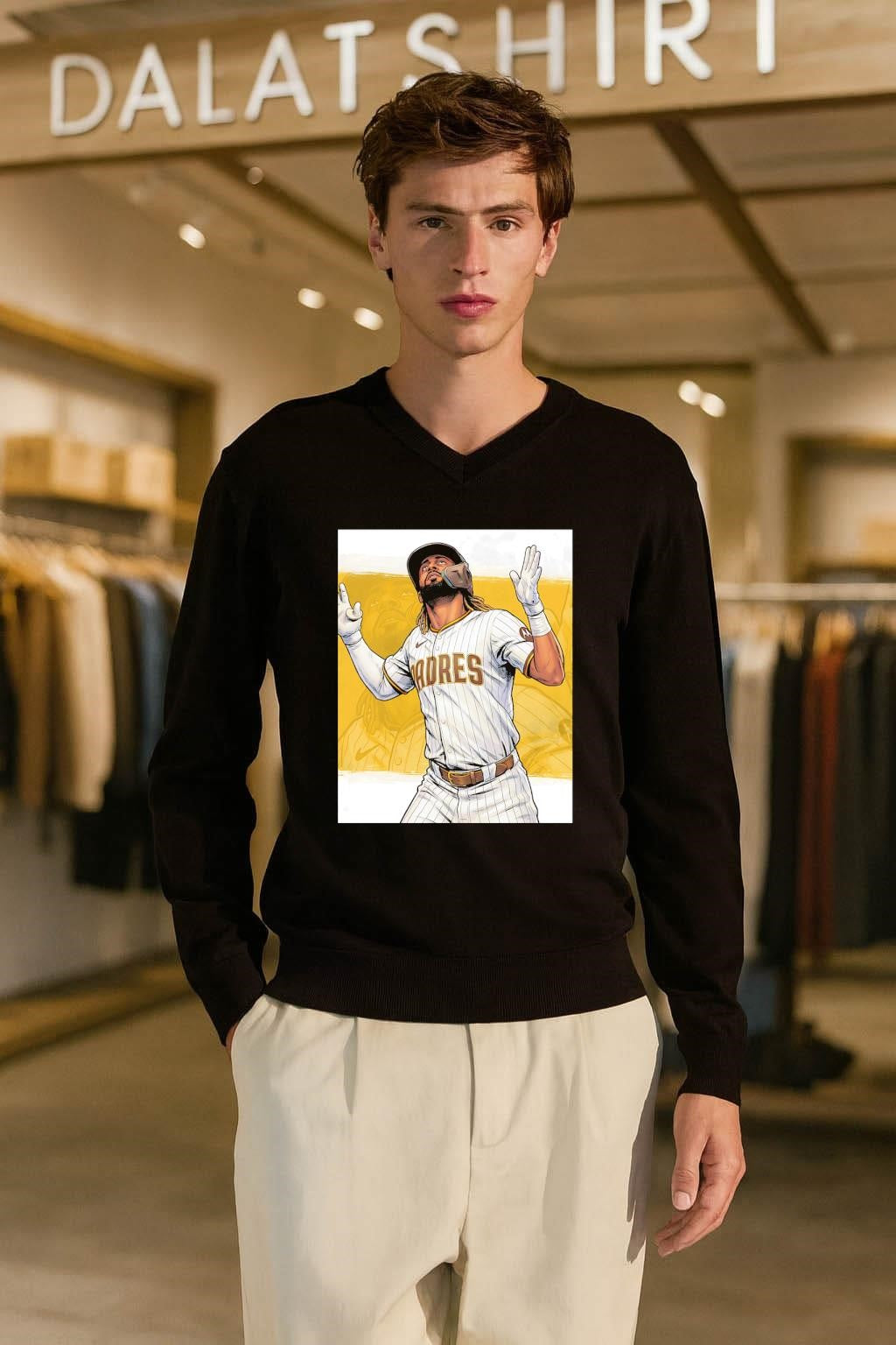 San Diego Padres Fernando Tatis Jr Baseball Player Illustration shirt