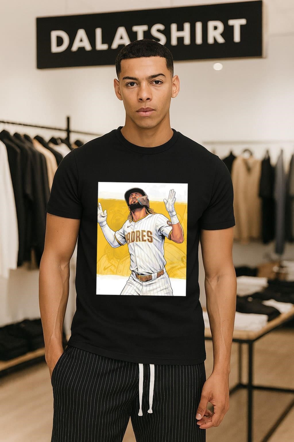 San Diego Padres Fernando Tatis Jr Baseball Player Illustration shirt