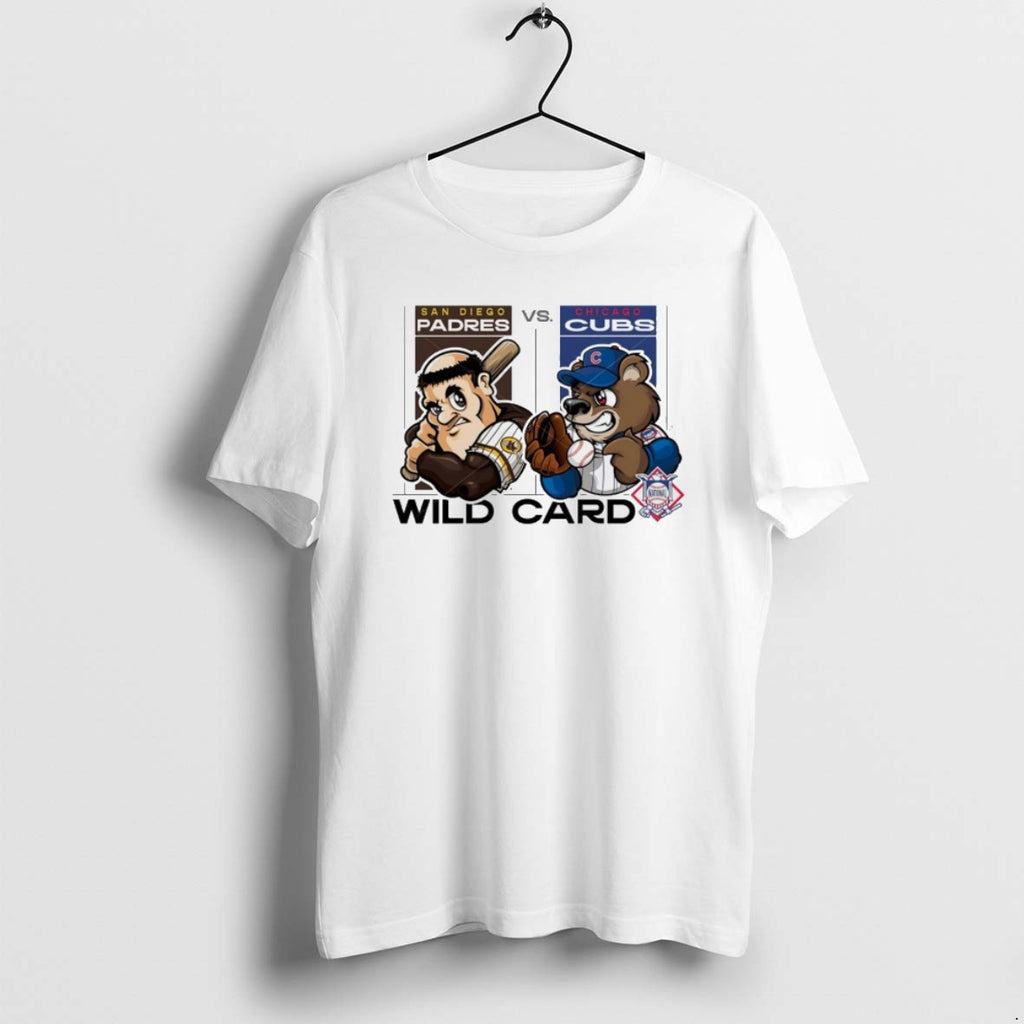 San Diego Padres Vs Chicago Cubs 2025 Mlb Wild Card Matchup Mascot T Shirts